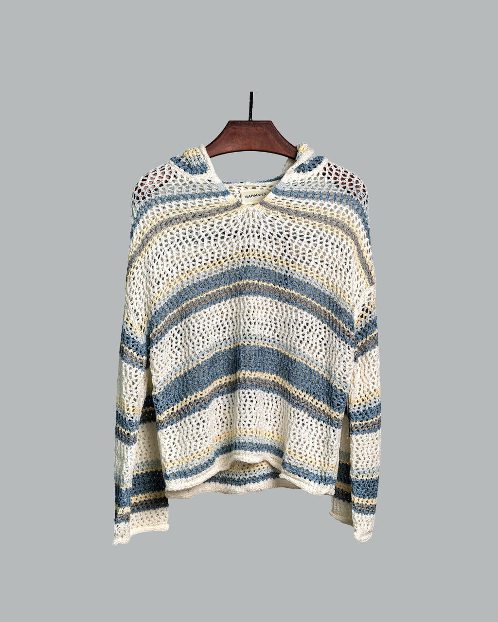 Striped Knit Hoodie