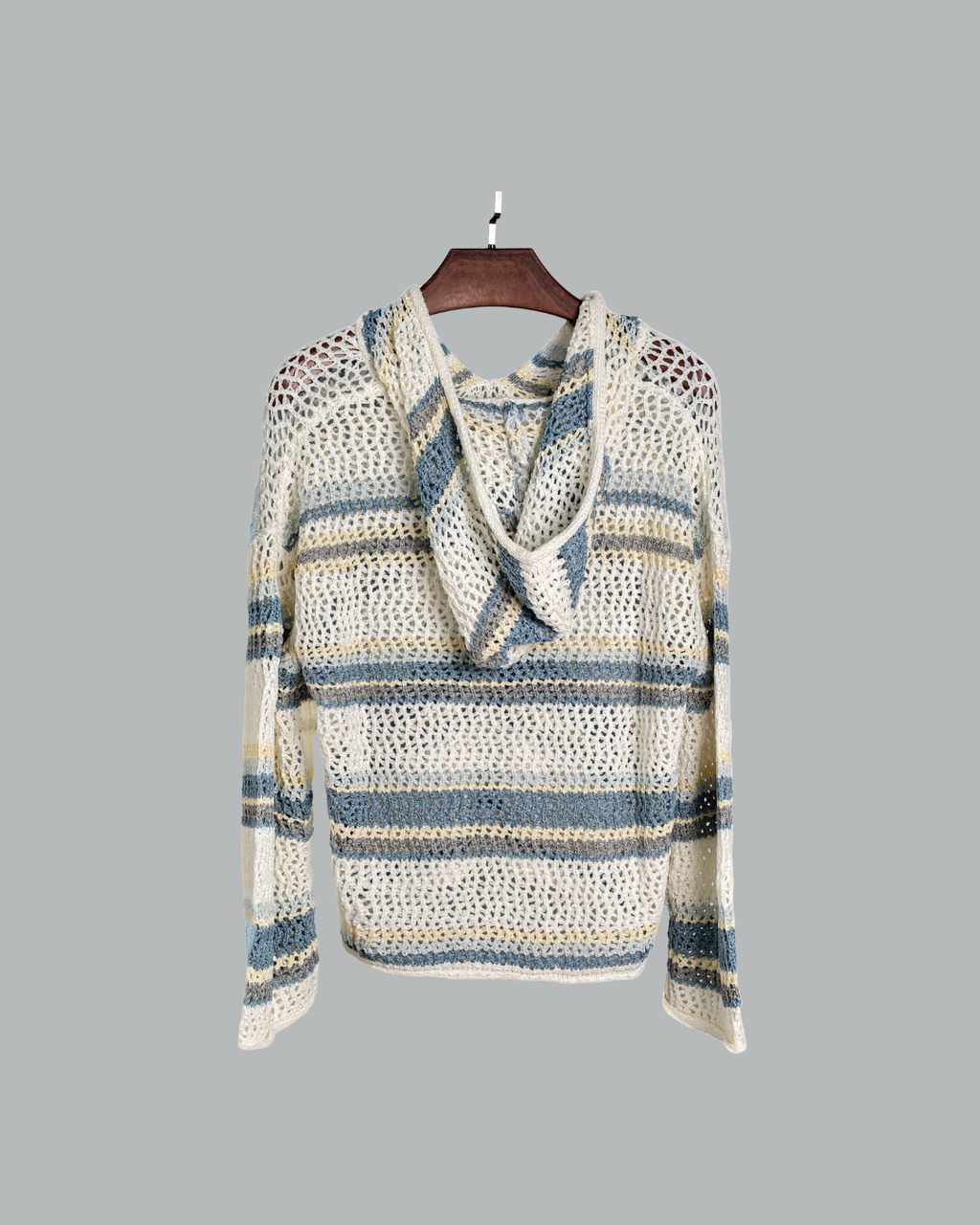 Striped Knit Hoodie