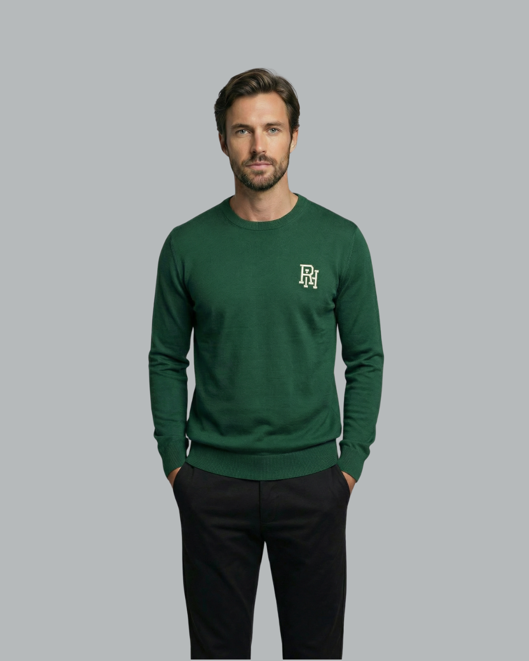 RH Monogram Round Neck Sweater