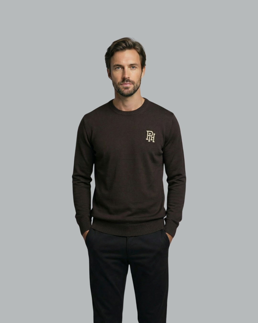RH Monogram Round Neck Sweater
