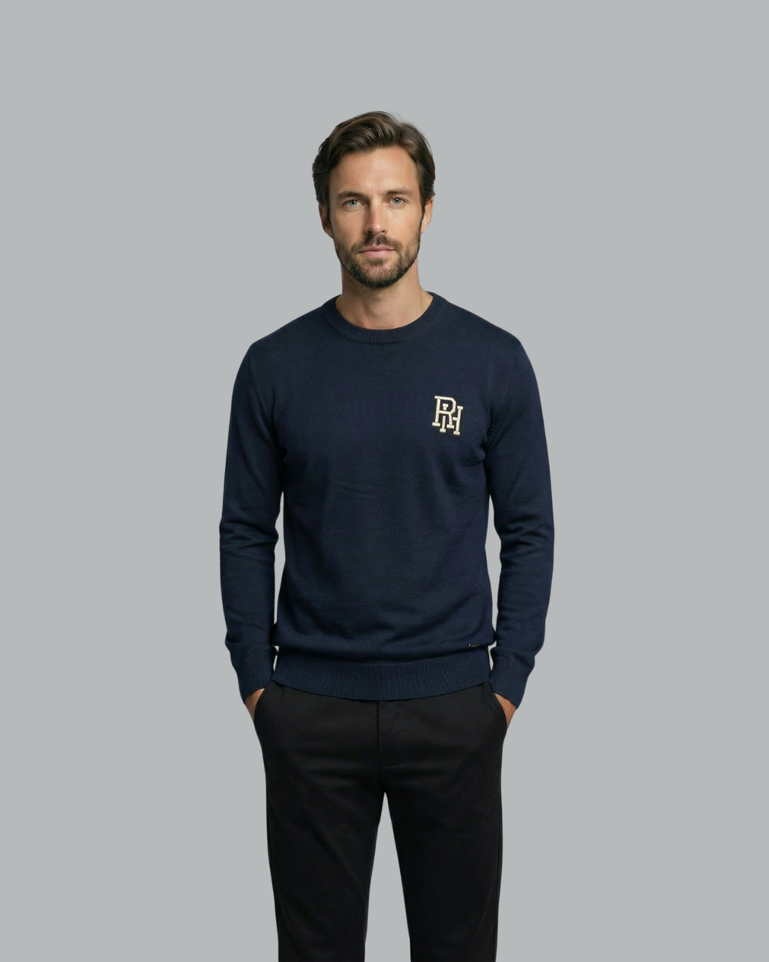 RH Monogram Round Neck Sweater