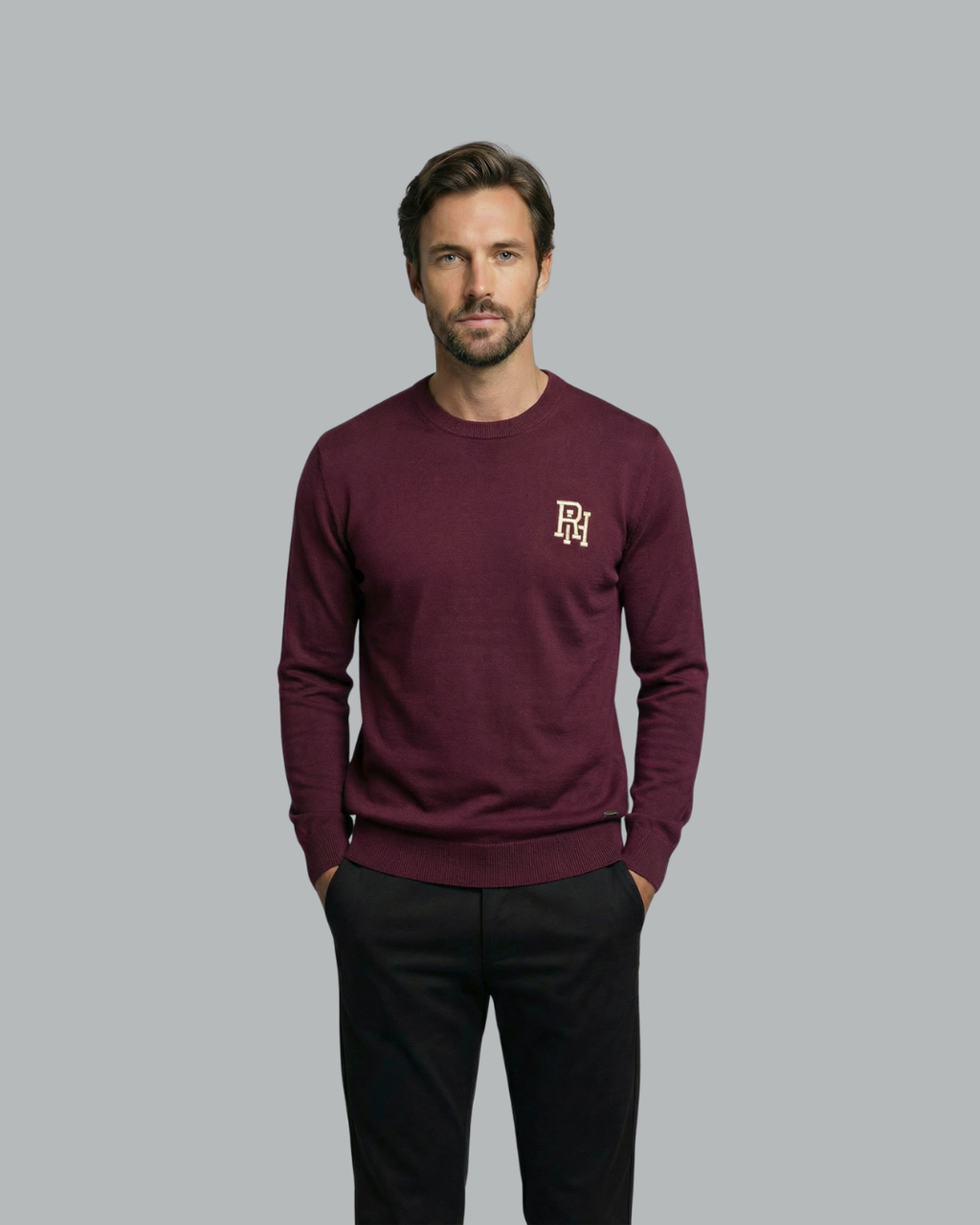 RH Monogram Round Neck Sweater