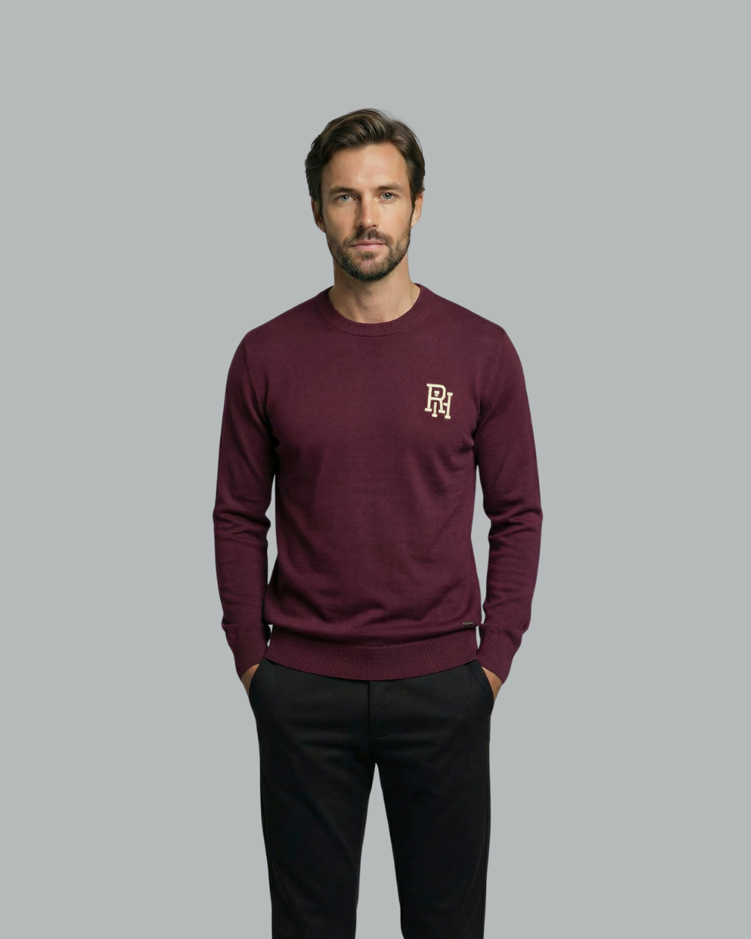 RH Monogram Round Neck Sweater