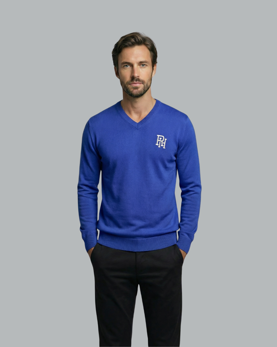 RH Monogram V-Neck Sweater