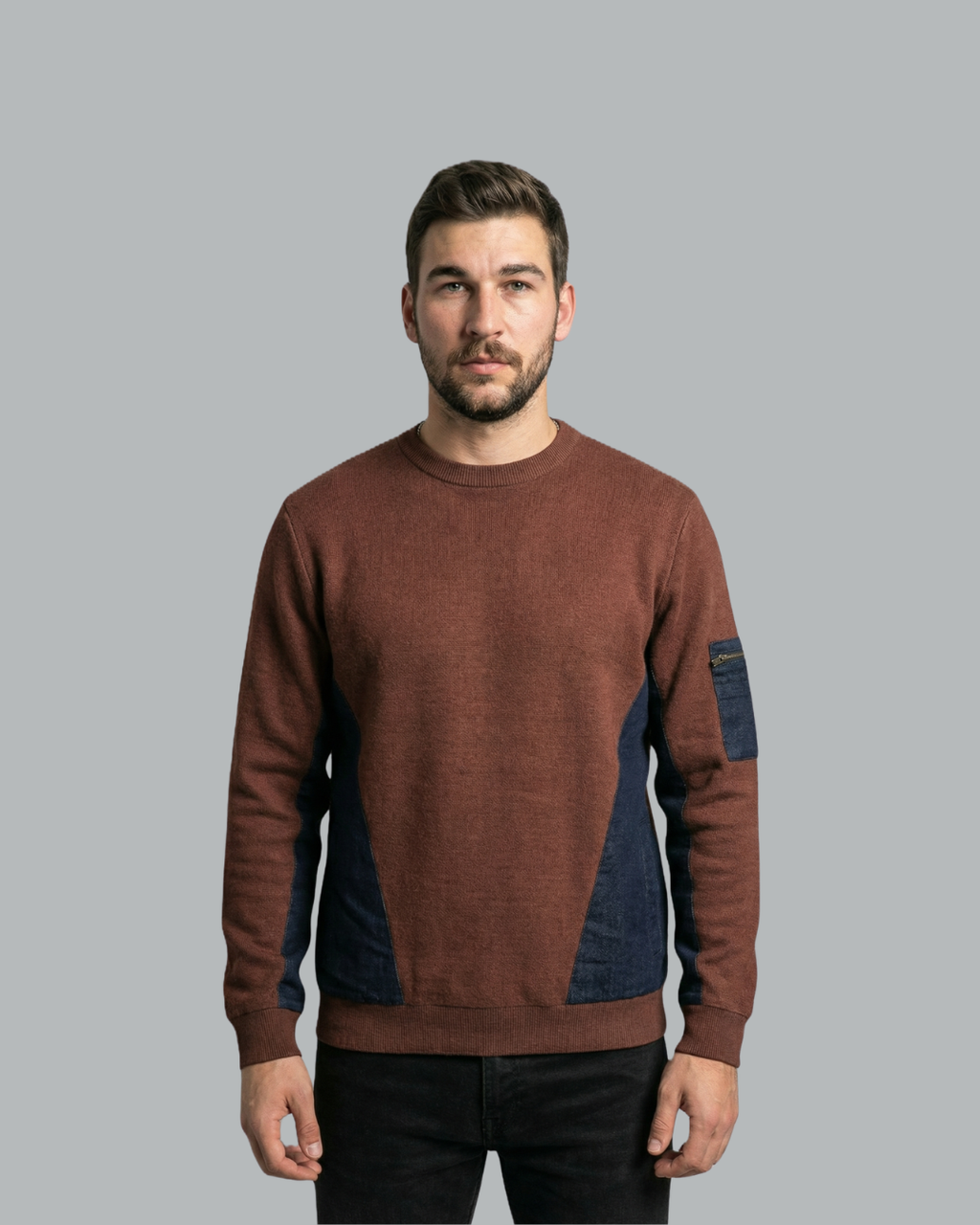 Utility Panel Knit Sweater