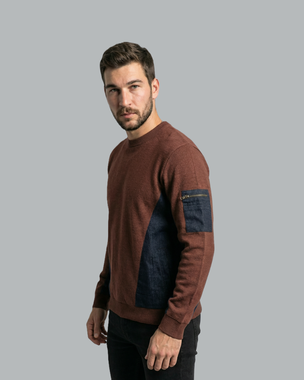Utility Panel Knit Sweater
