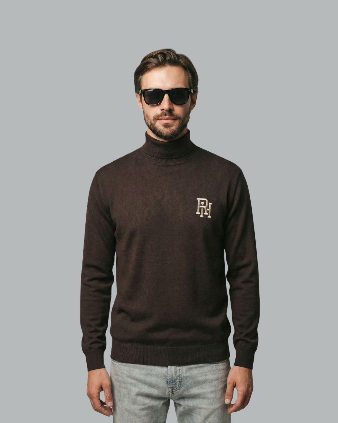 RH Monogram Turtle Neck Sweater