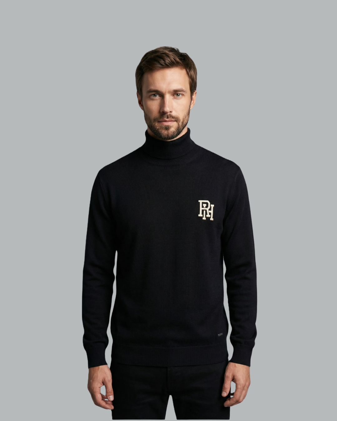 RH Monogram Turtle Neck Sweater