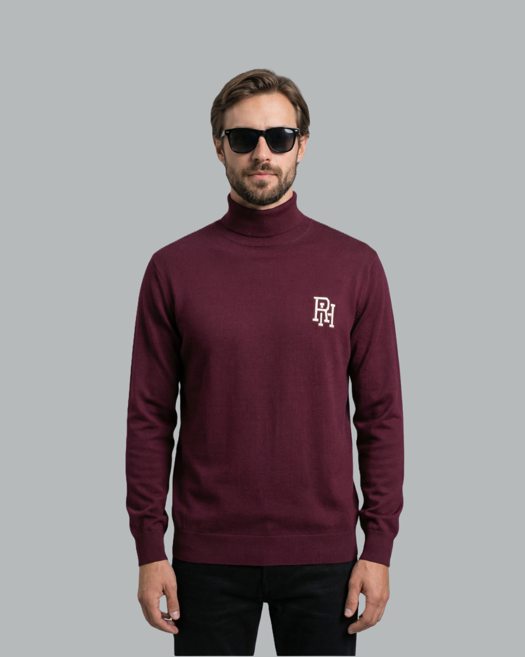 RH Monogram Turtle Neck Sweater