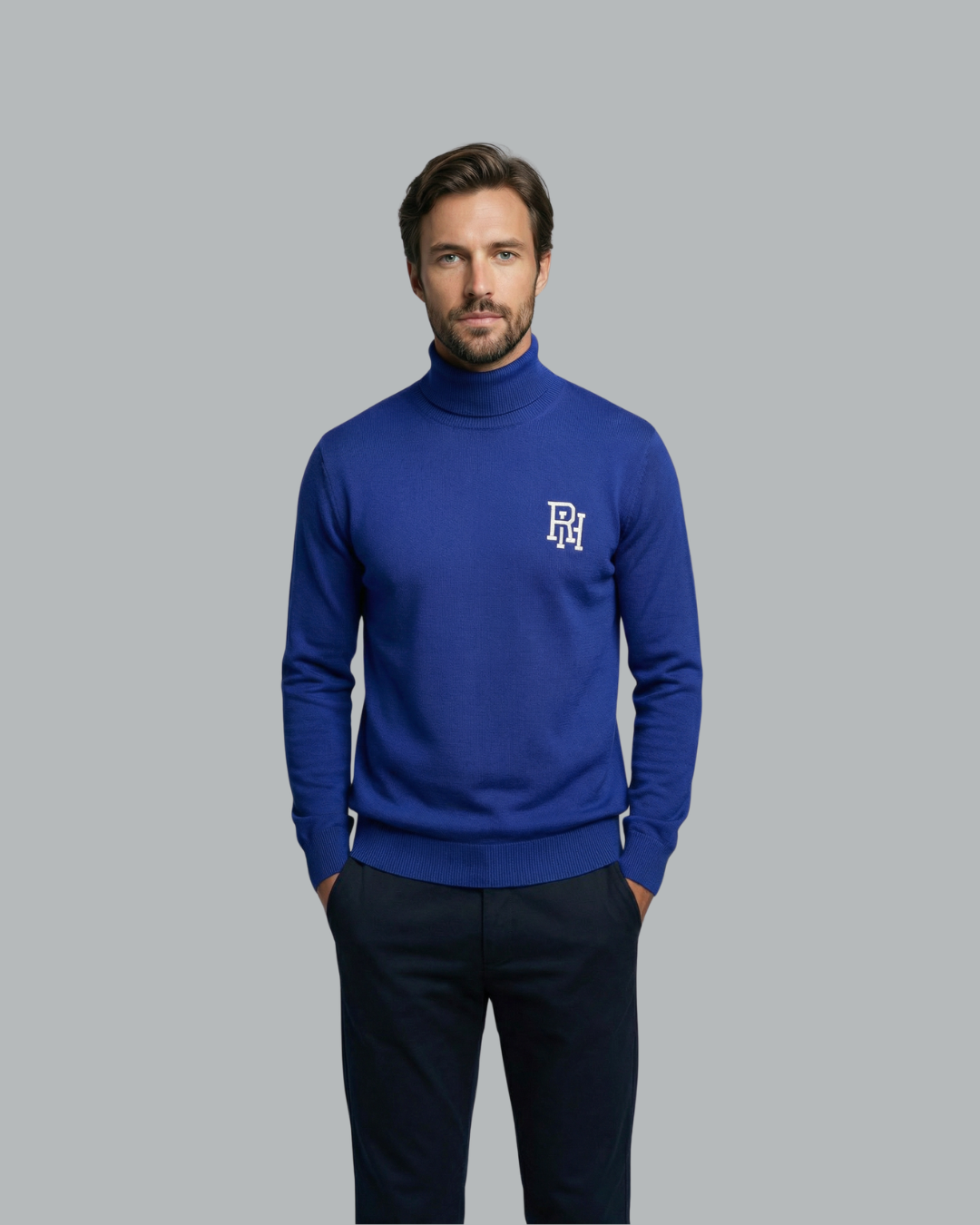 RH Monogram Turtle Neck Sweater