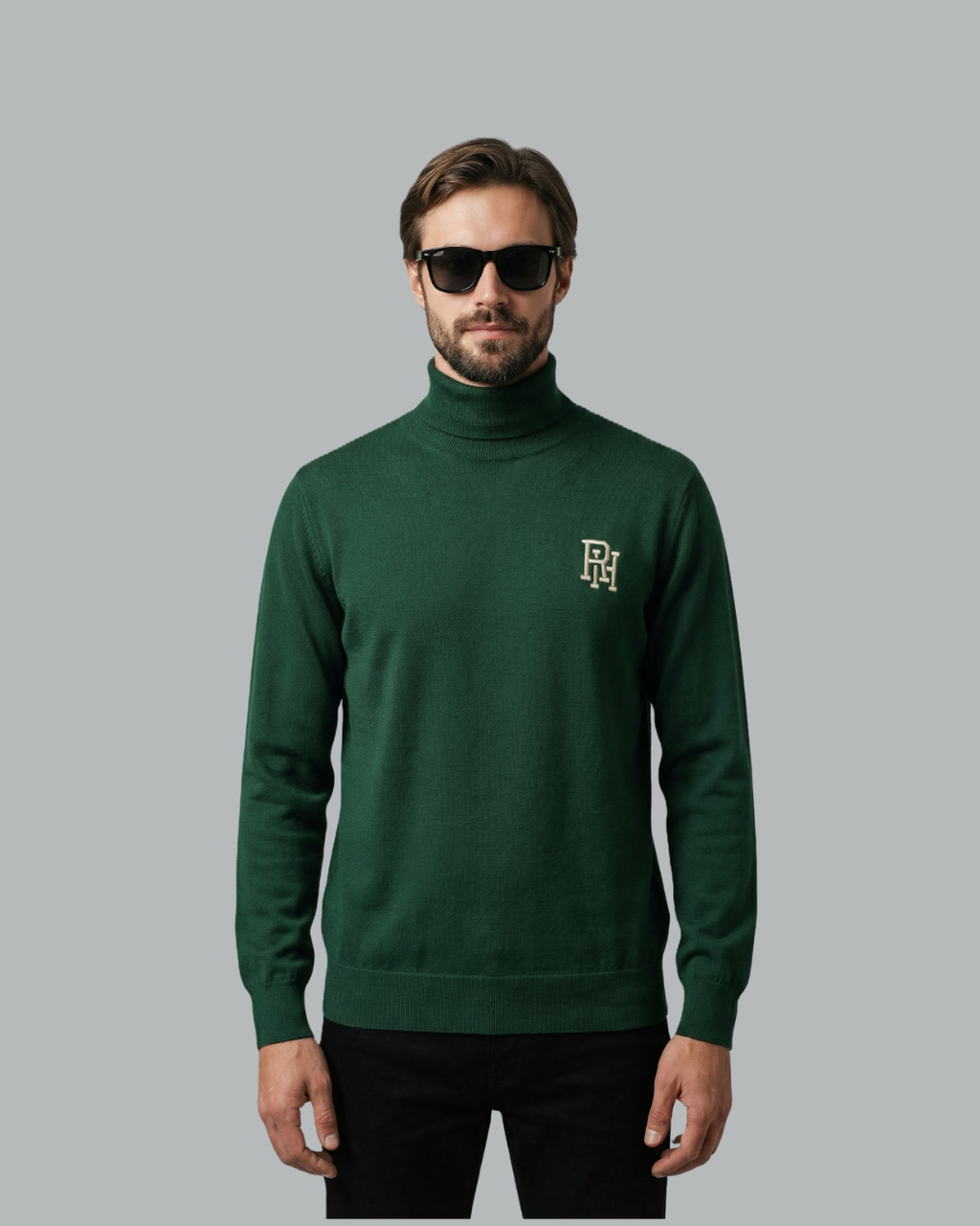 RH Monogram Turtle Neck Sweater