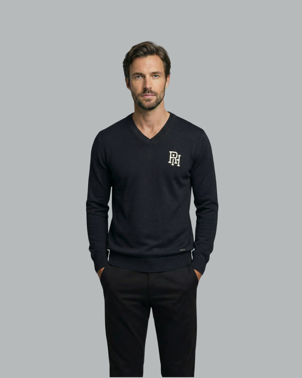RH Monogram V-Neck Sweater