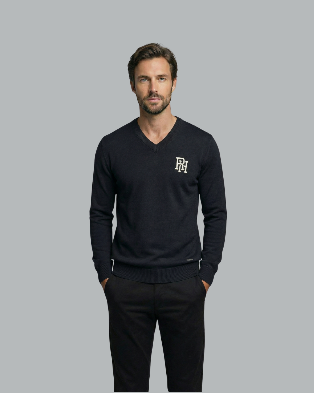RH Monogram V-Neck Sweater