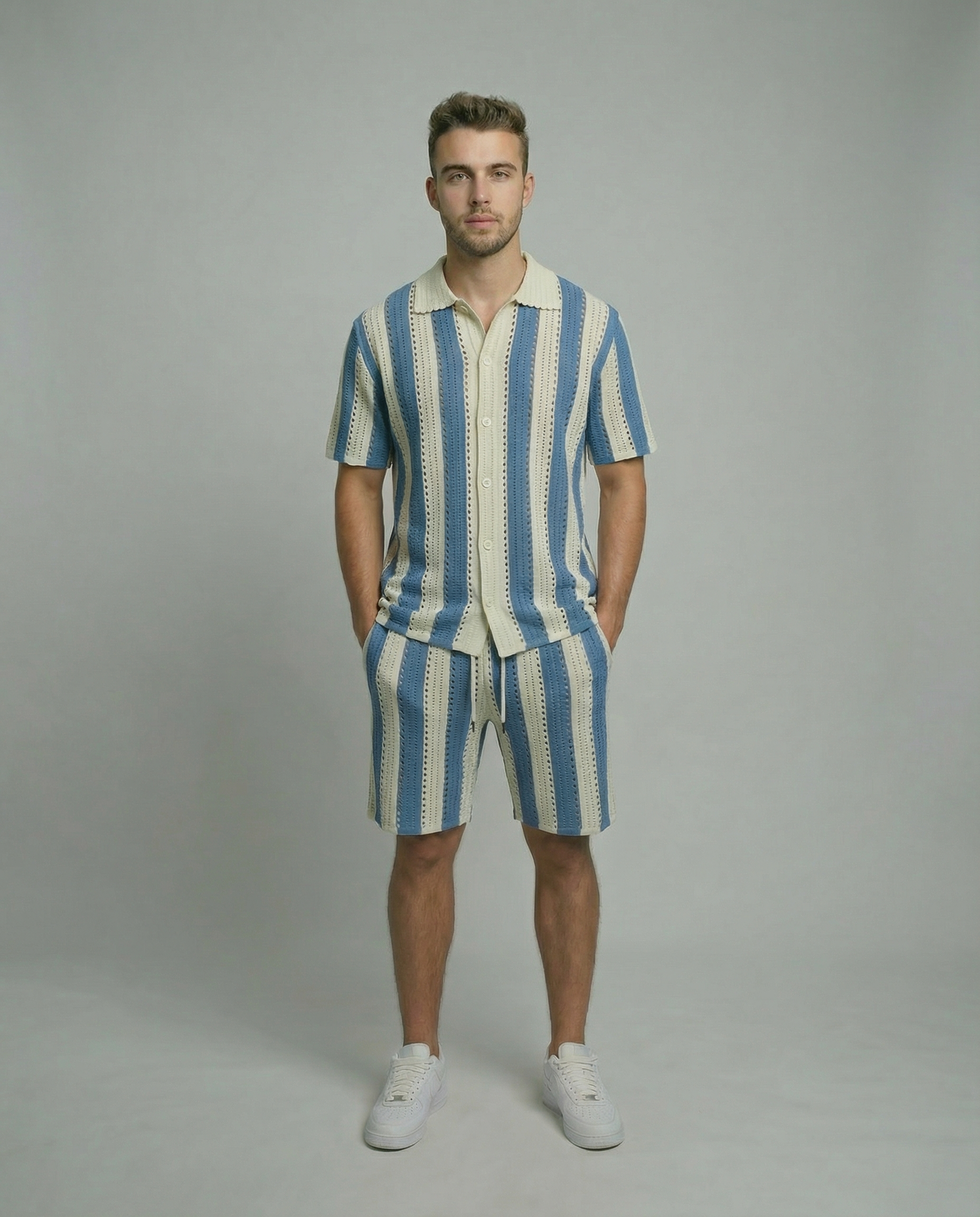 Vertical Crochet Knit Co-Ord Set