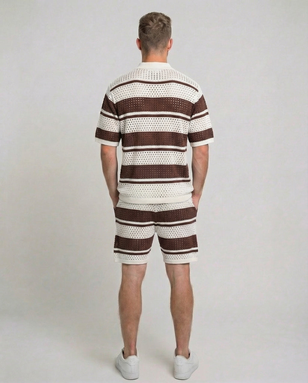 Horizontal Crochet Knit Co-Ord Set