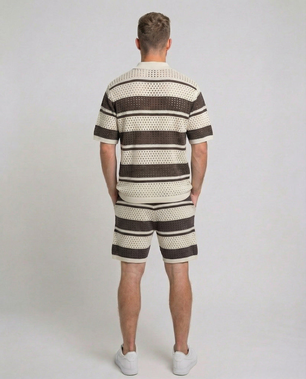 Horizontal Crochet Knit Co-Ord Set