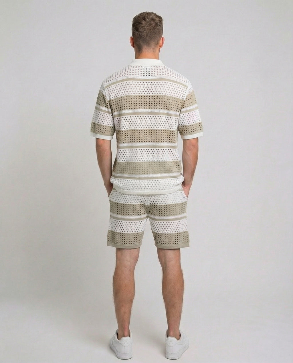 Horizontal Crochet Knit Co-Ord Set