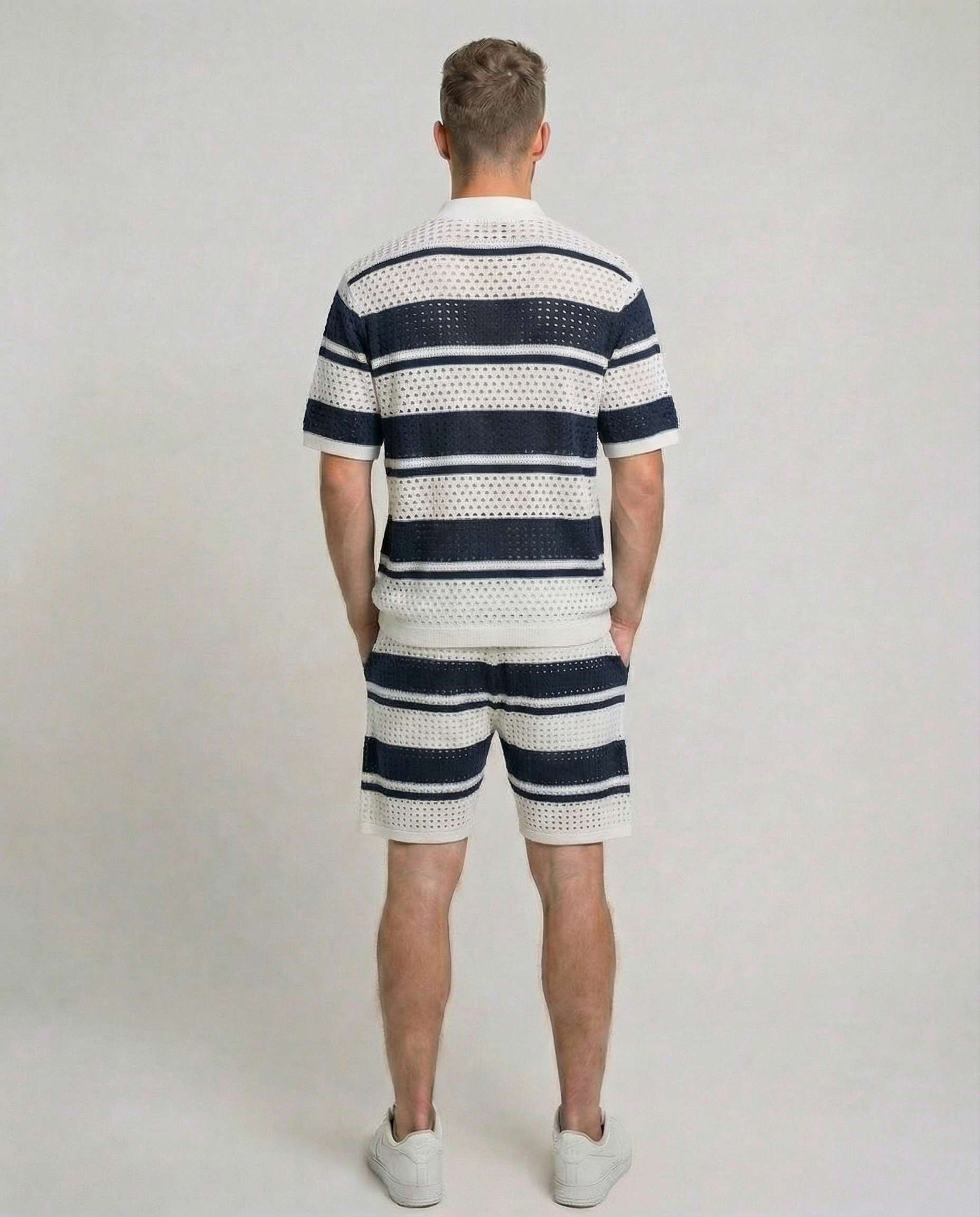 Horizontal Crochet Knit Co-Ord Set