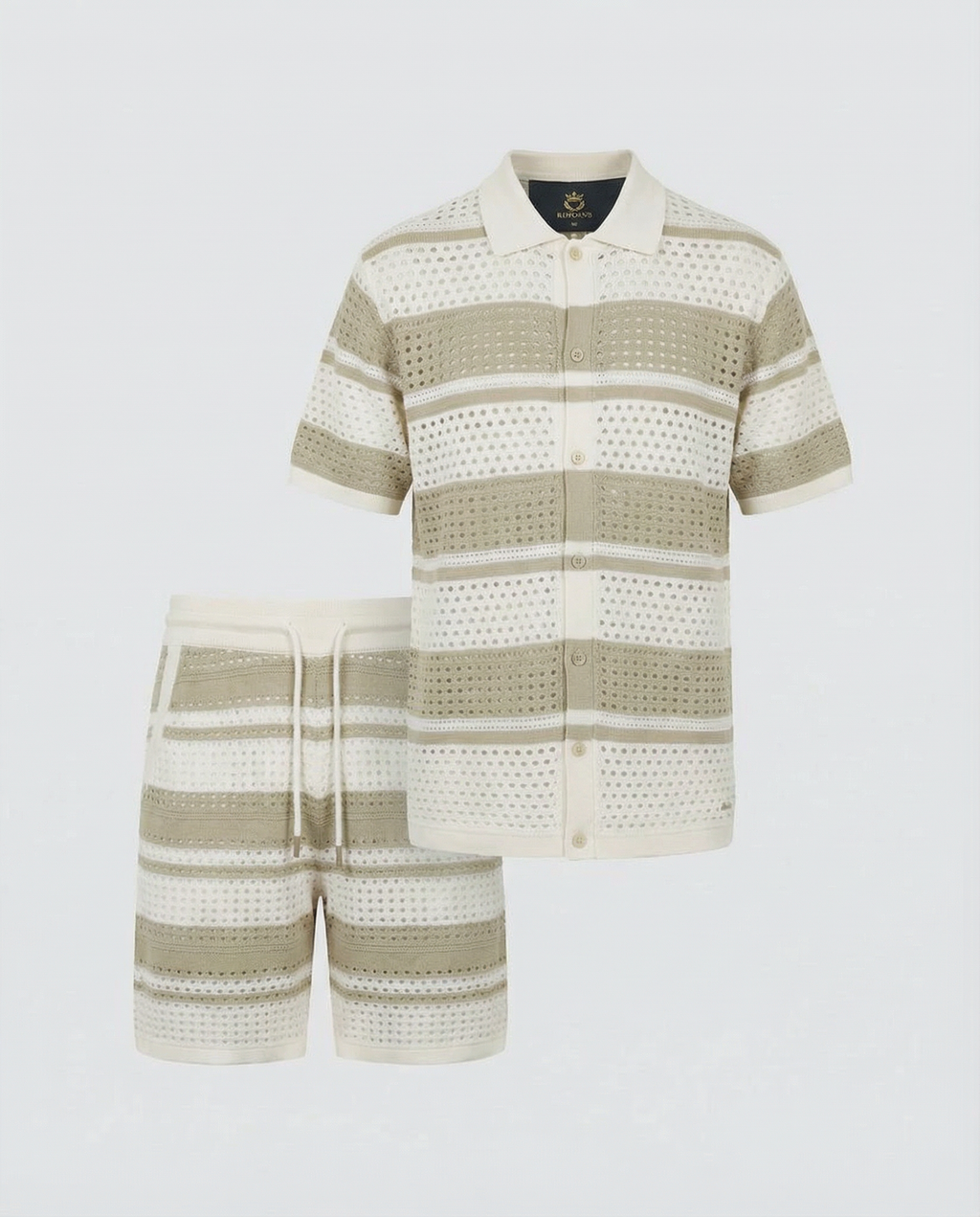 Horizontal Crochet Knit Co-Ord Set