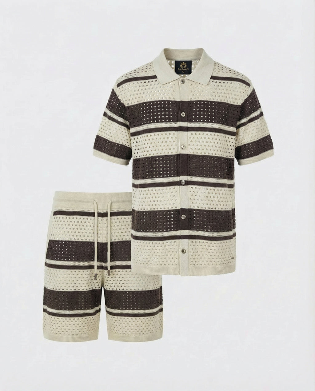 Horizontal Crochet Knit Co-Ord Set