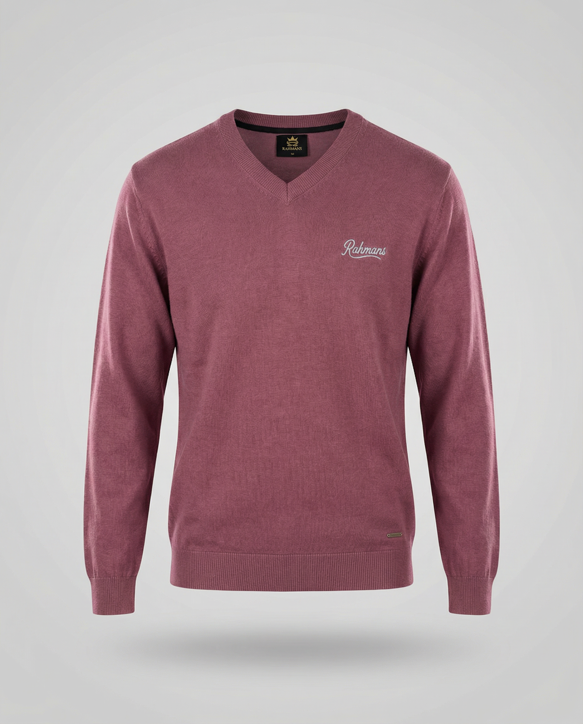 Slim Fit V-Neck Knit Sweater
