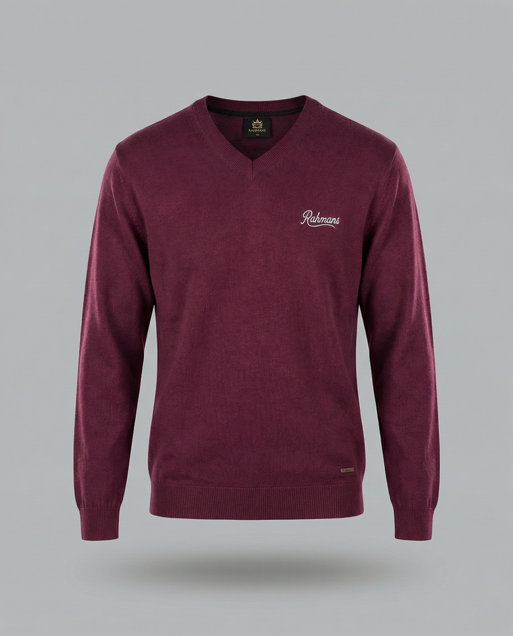 Slim Fit V-Neck Knit Sweater