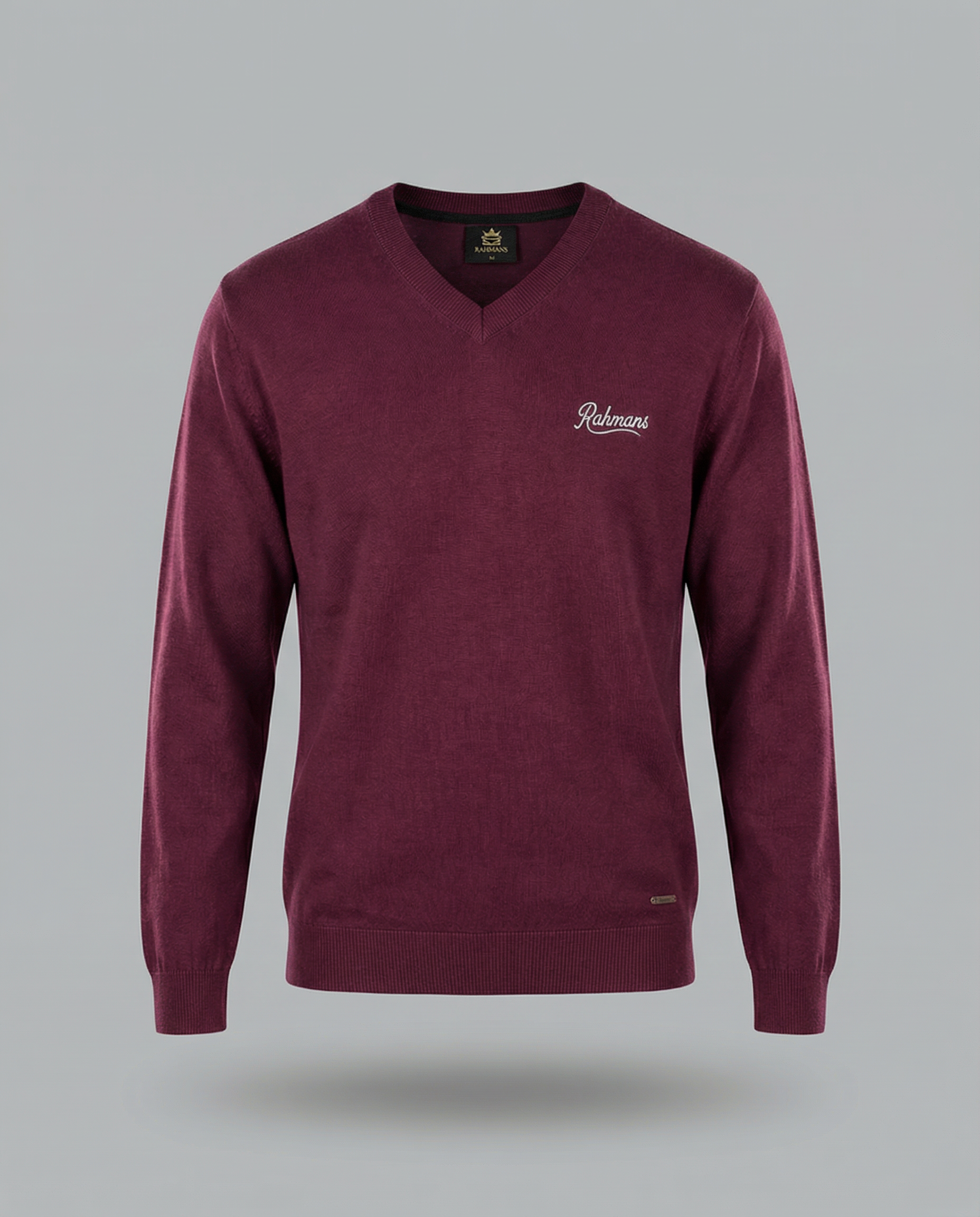 Slim Fit V-Neck Knit Sweater