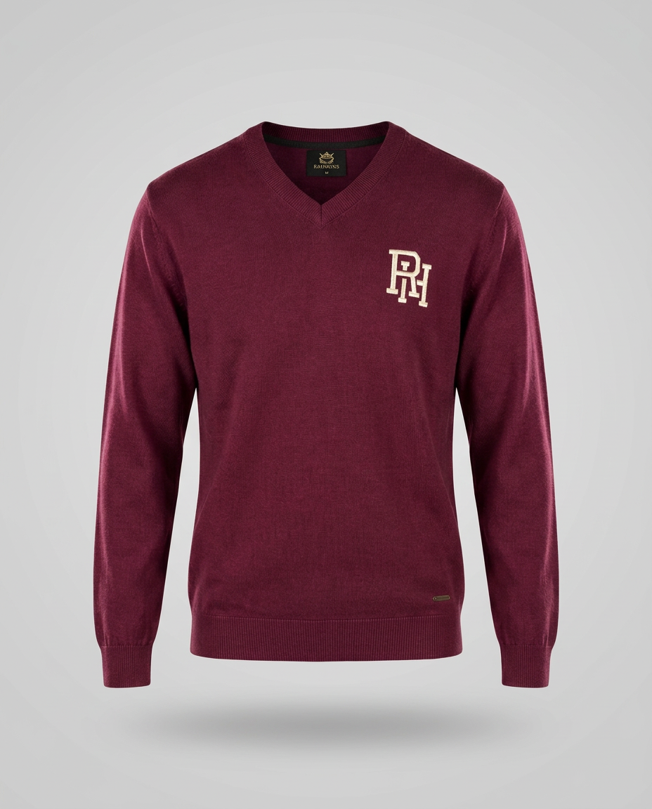 RH Monogram V-Neck Sweater