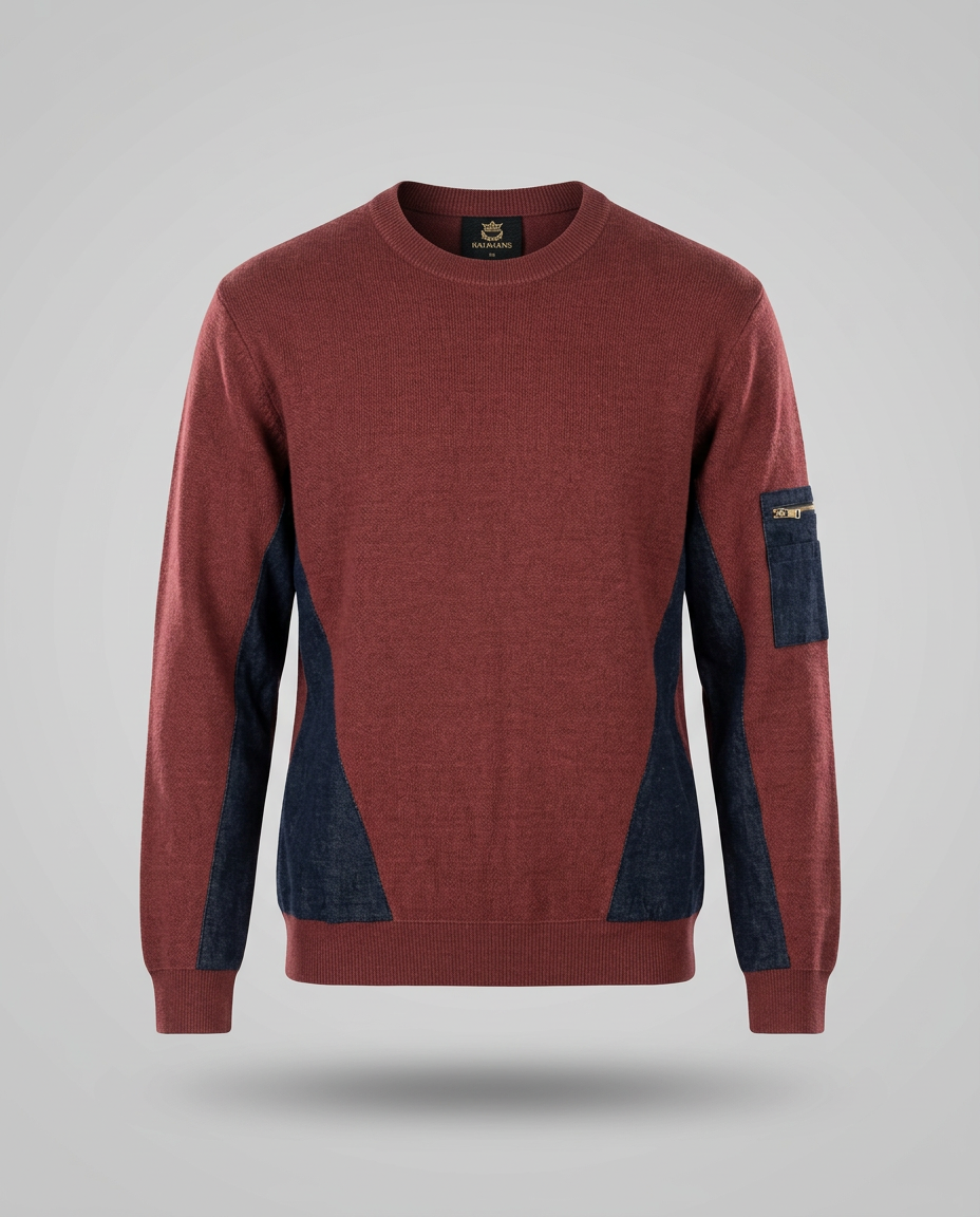 Utility Panel Knit Sweater